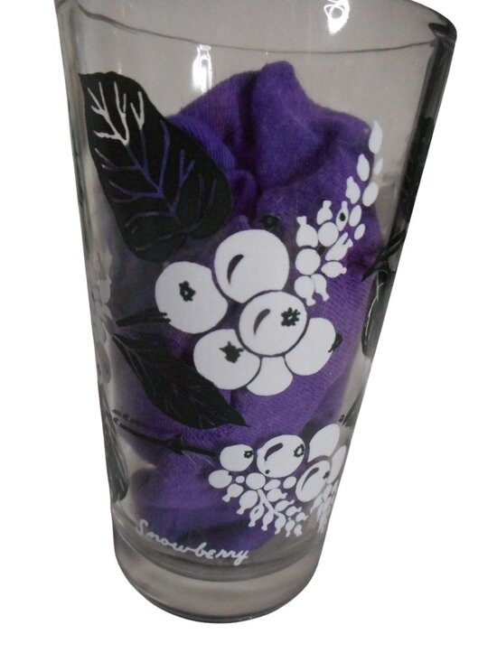 Unknown Other - MCM Peanut Butter Drinking Juice Glass Tumbler Snowberrys Estate find 5"